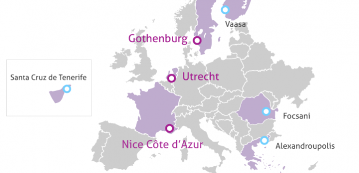 kaart europa iris steden
